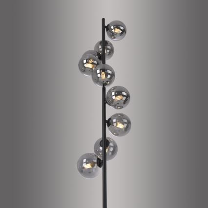 Schöner Wohnen 14506-18 - LED Stehleuchte DUBAI 9xG9/3W/230V schwarz/rauchglas