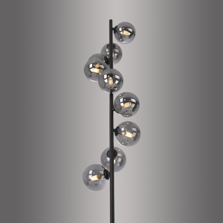 Schöner Wohnen 14506-18 - LED Stehleuchte DUBAI 9xG9/3W/230V schwarz/rauchglas