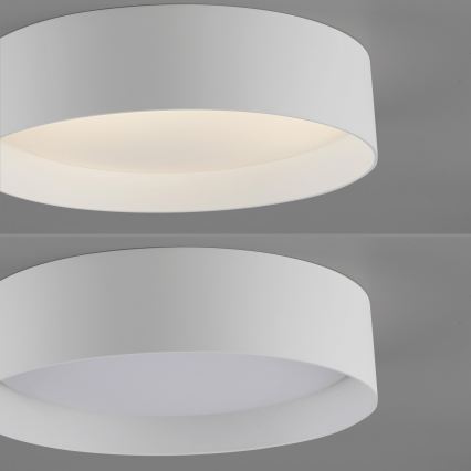 Schöner Wohnen 14593-16 - dimmbare LED-Deckenleuchte TAVOLI, LED 10 W, 230 V, 2700–6500 K, Ø 28,5 cm, weiß, mit Fernbedienung