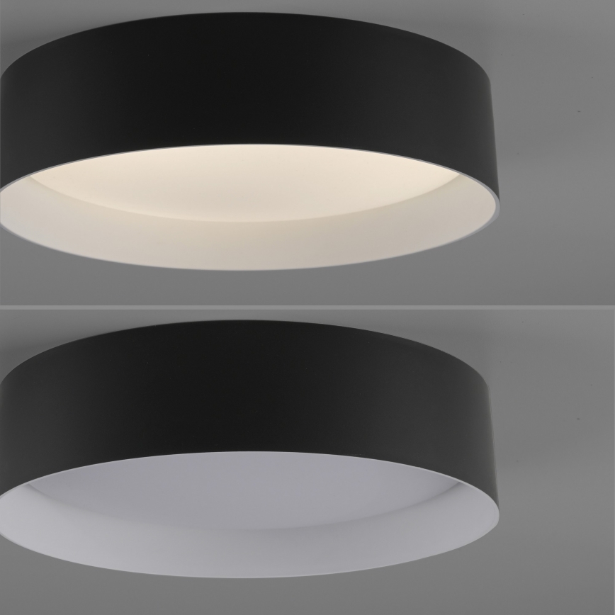 Schöner Wohnen 14593-18 - dimmbare Deckenleuchte TAVOLI LED/10W/230V 2700-6500K Ø 28,5 cm schwarz + Fernbedienung