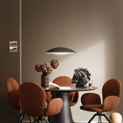 Schöner Wohnen 14606-18 - LED-dimmbarer Pendelleuchter LENTE, LED/17W/230V, Ø 40 cm, schwarz, mit Kabelabhängung