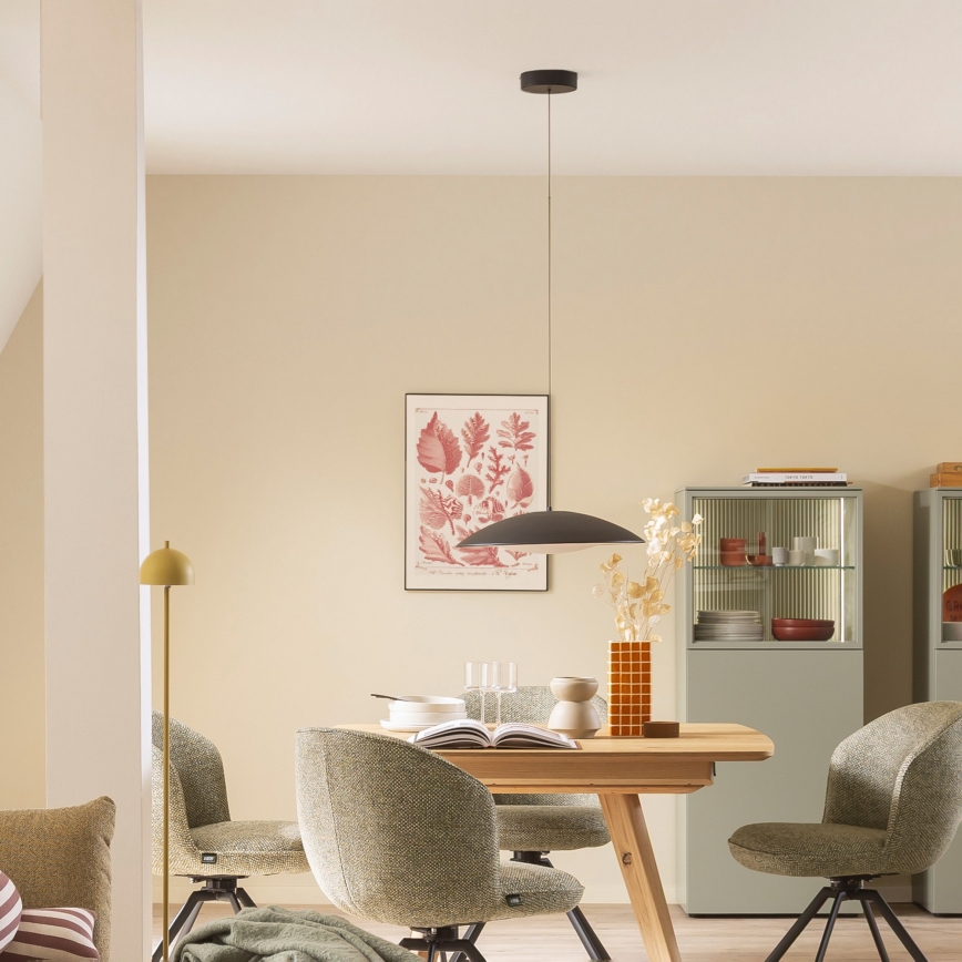 Schöner Wohnen 14606-18 - LED-dimmbarer Pendelleuchter LENTE, LED/17W/230V, Ø 40 cm, schwarz, mit Kabelabhängung