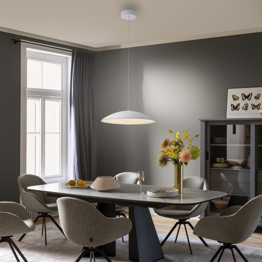 Schöner Wohnen 14607-16 - LENTE LED-Pendelleuchte, dimmbar, 23 W, 230 V, Ø 50 cm, weiß