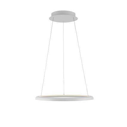 Schöner Wohnen 15570-16 - QUILLO dimmbare LED-Pendelleuchte an Stahlseil LED/36W/230V Ø 60 cm weiß