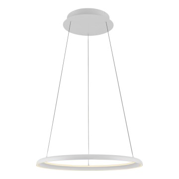 Schöner Wohnen 15570-16 - QUILLO dimmbare LED-Pendelleuchte an Stahlseil LED/36W/230V Ø 60 cm weiß