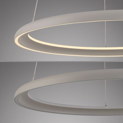 Schöner Wohnen 15570-39 - QUILLO LED-Pendelleuchte, dimmbar, 36W/230V, Ø 60 cm, grau