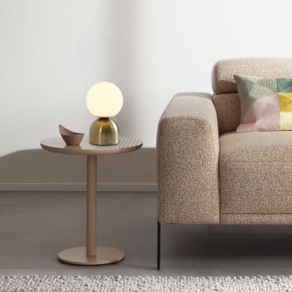 Schöner Wohnen 19218-12 - Dimmbare, per Touch bedienbare, wiederaufladbare LED-Tischlampe RUDI LED/1,2W/5V 3000-6000K 1200 mAh gold