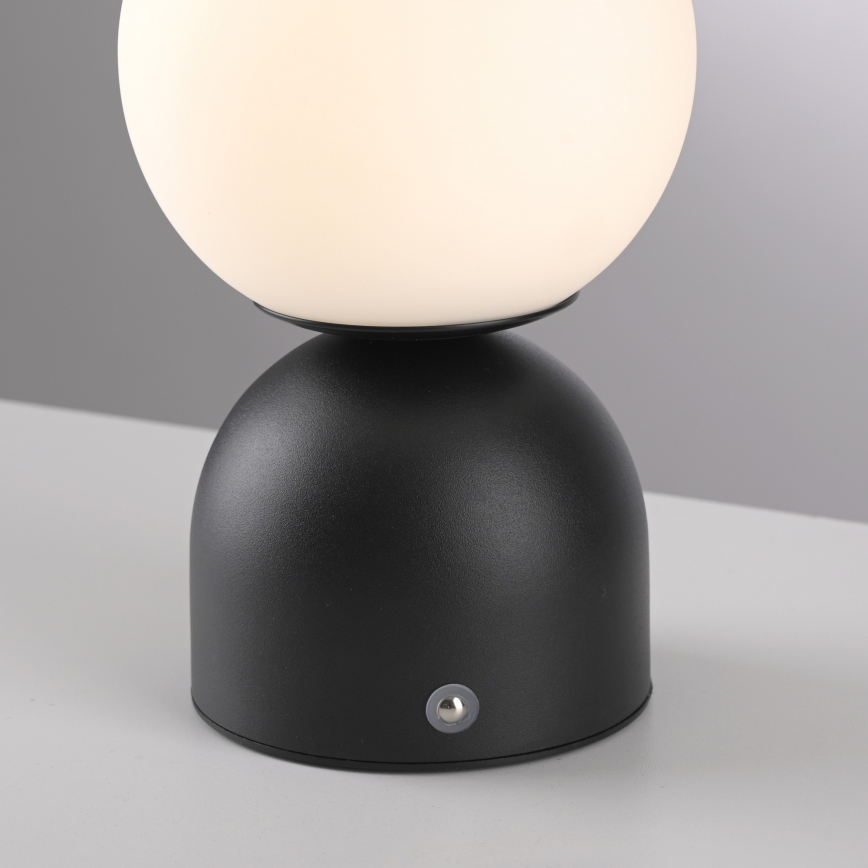 Schöner Wohnen 19218-18 - Wiederaufladbare, dimmbare Touch-LED-Tischlampe RUDI LED/1,2W/5V 3000-6000K 1200 mAh schwarz