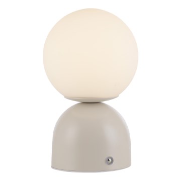 Schöner Wohnen 19218-39 - Aufladbare, per Touch dimmbare LED-Tischlampe RUDI LED/1,2W/5V 3000-6000K 1200 mAh grau