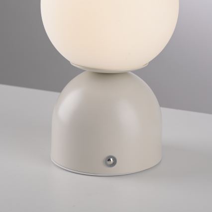 Schöner Wohnen 19218-39 - Aufladbare, per Touch dimmbare LED-Tischlampe RUDI LED/1,2W/5V 3000-6000K 1200 mAh grau