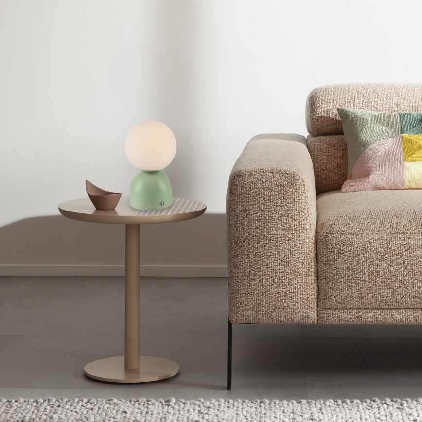 Schöner Wohnen 19218-43 - LED, dimmbar, Touch, wiederaufladbare Tischlampe RUDI LED/1,2W/5V 3000–6000K 1200 mAh grün