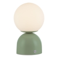 Schöner Wohnen 19218-43 - LED, dimmbar, Touch, wiederaufladbare Tischlampe RUDI LED/1,2W/5V 3000–6000K 1200 mAh grün