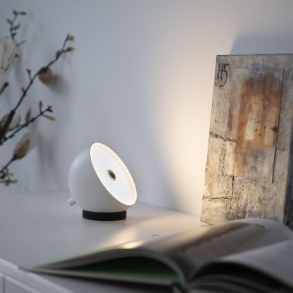 Schöner Wohnen 19244-16 - LED, per Touch dimmbar, wiederaufladbare Außen-Tischleuchte BELLIS LED/2,5W/5V 2600 mAh IP54 weiß