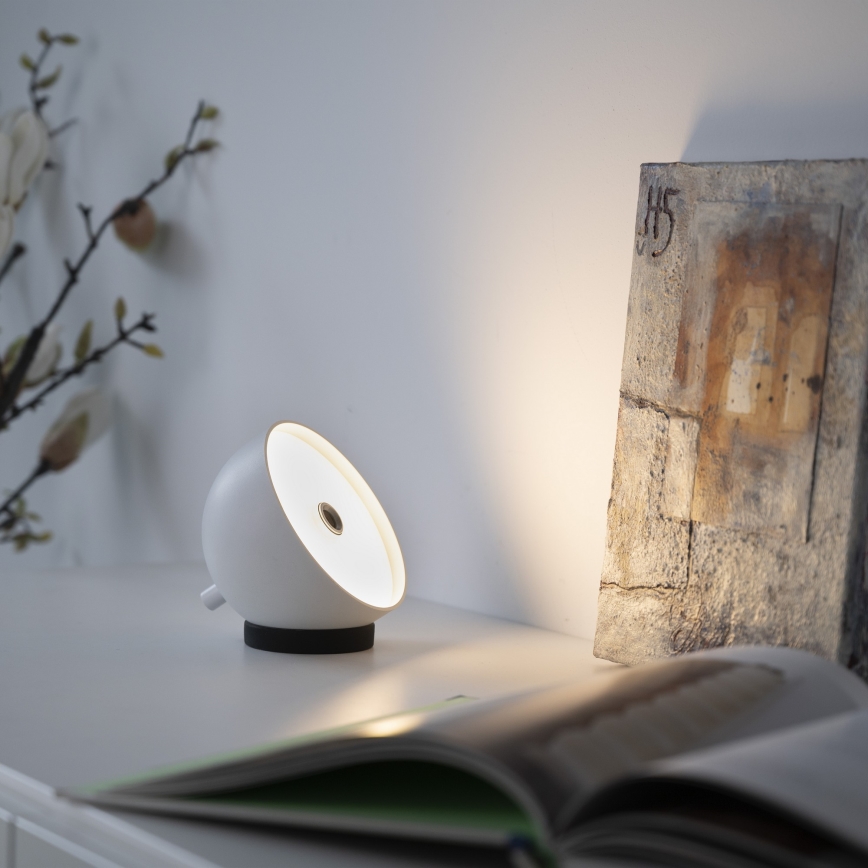 Schöner Wohnen 19244-16 - LED, per Touch dimmbar, wiederaufladbare Außen-Tischleuchte BELLIS LED/2,5W/5V 2600 mAh IP54 weiß