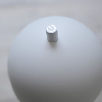 Schöner Wohnen 19244-16 - LED, per Touch dimmbar, wiederaufladbare Außen-Tischleuchte BELLIS LED/2,5W/5V 2600 mAh IP54 weiß