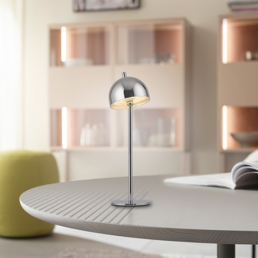 Schöner Wohnen 19244-17 - Dimmbare, wiederaufladbare LED-Touch-Außen-Tischlampe BELLIS LED/2,5W/5V 2600 mAh IP54 hochglänzender Chrom