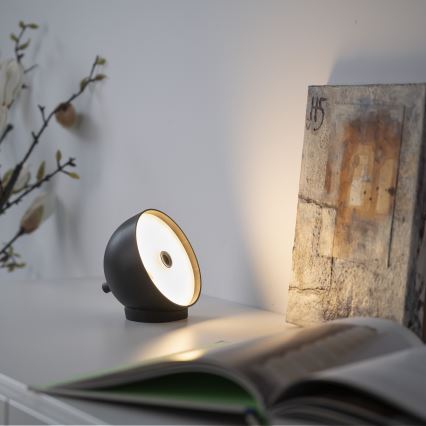 Schöner Wohnen 19244-18 - BELLIS LED-Tischlampe, berührungsdimmbar, wiederaufladbar, für den Außenbereich, LED 2,5 W / 5 V, 2600 mAh, IP54, schwarz