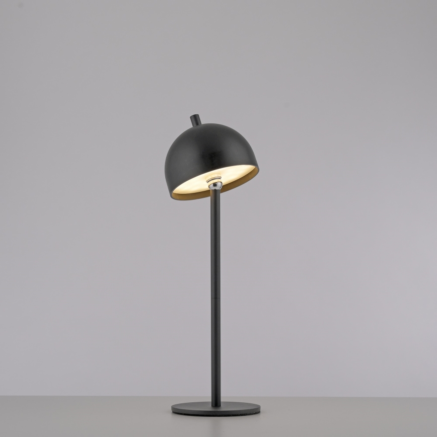 Schöner Wohnen 19244-18 - BELLIS LED-Tischlampe, berührungsdimmbar, wiederaufladbar, für den Außenbereich, LED 2,5 W / 5 V, 2600 mAh, IP54, schwarz