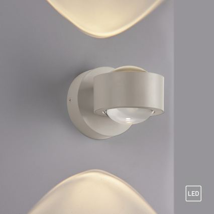 Schöner Wohnen 19331-39 - LED-Wandleuchte CHIA 2xLED/2W/230V grau