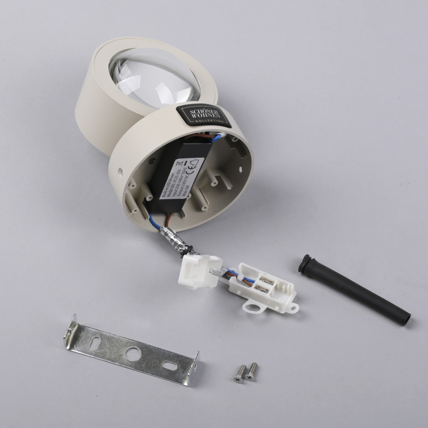 Schöner Wohnen 19331-39 - LED-Wandleuchte CHIA 2xLED/2W/230V grau