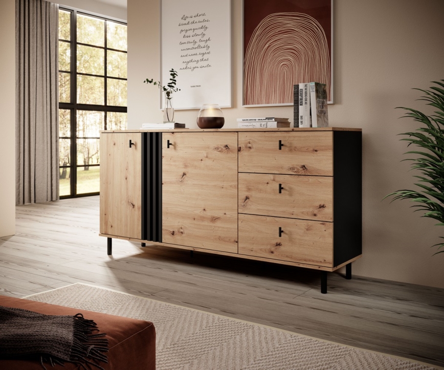 Schrank BADIA Eiche/Anthrazit