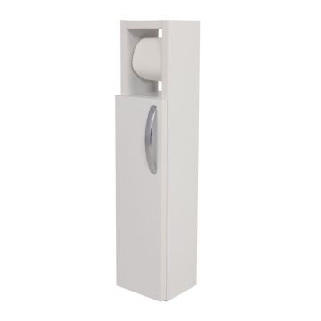 Schrank mit Toilettenpapierhalter STAR 65x15 cm weiß