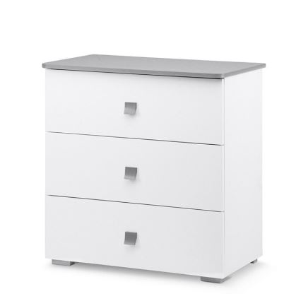 Schrank PABIS 87x83 cm weiß/grau