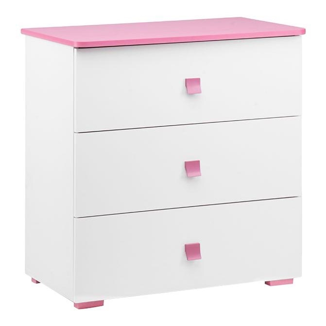 Schrank PABIS 87x83 cm weiß/rosa