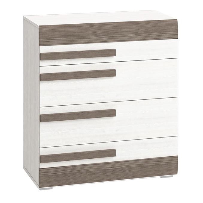 Schrank SARPA 96x86 cm weiß/braun