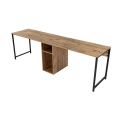 Schreibtisch CLARO 240x60 cm Kiefer/Schwarz
