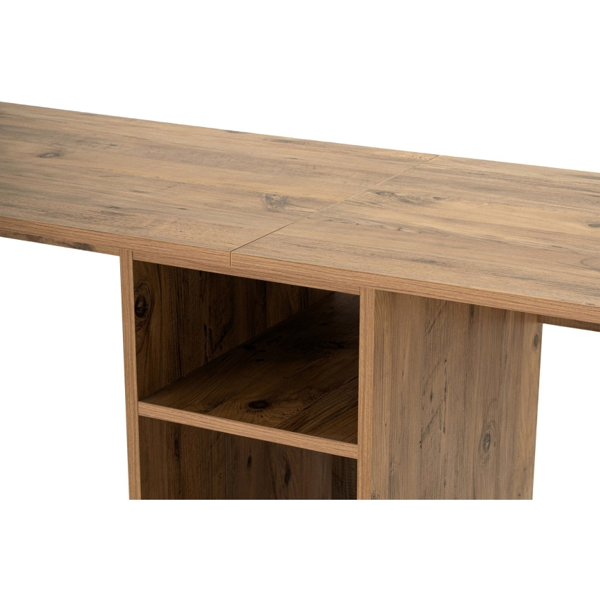 Schreibtisch CLARO 240x60 cm Kiefer/Schwarz