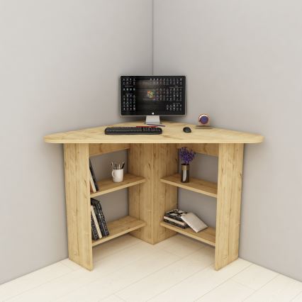 Schreibtisch CORNER 73,8x80 cm Saphir-Eiche
