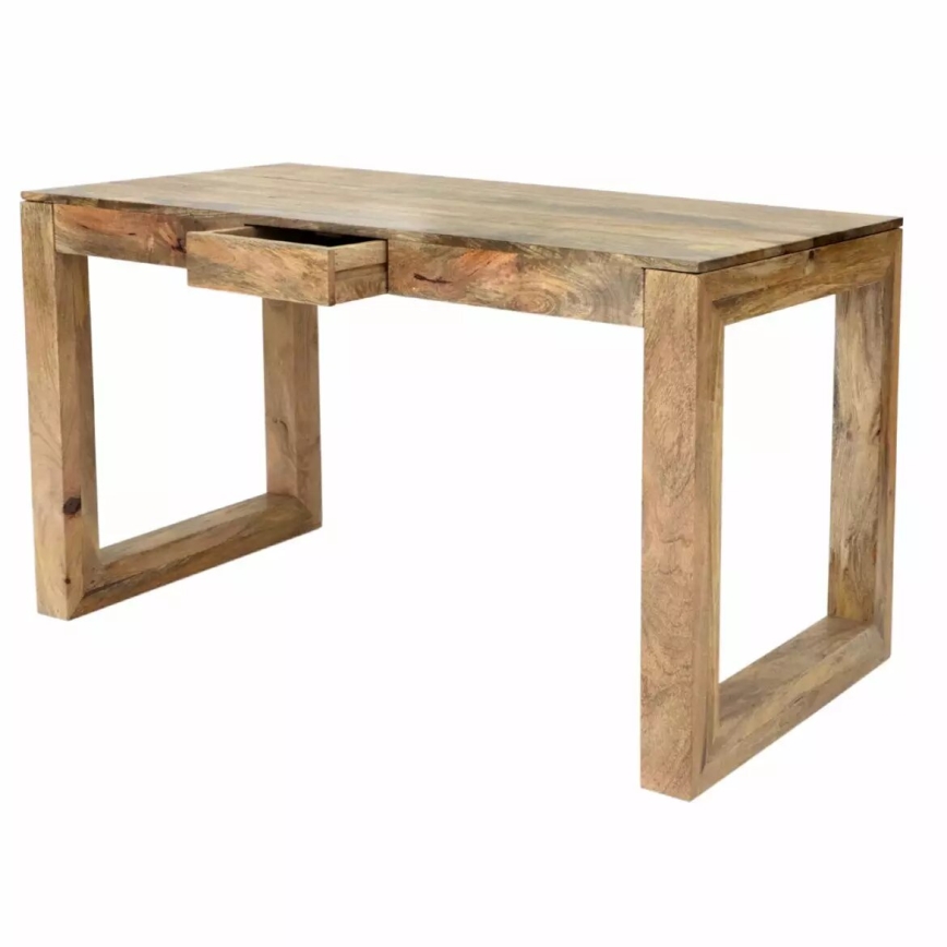 Schreibtisch HINA 130x70 cm Massivholz/Mangoholz
