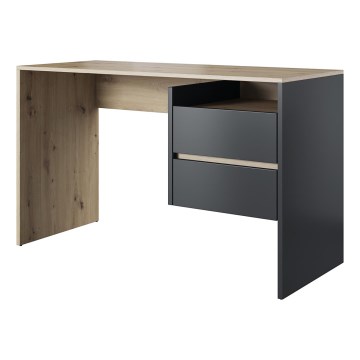Schreibtisch mit Schubladen MARLO, Artisan-Eiche/Anthrazit