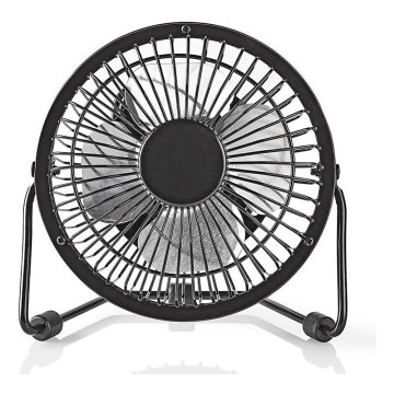 Schreibtischventilator 3W/USB 10 cm schwarz