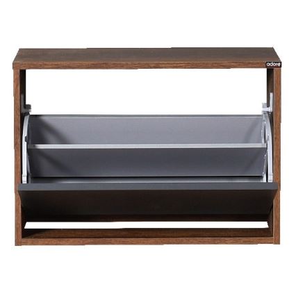 Schuhschrank 42x60 cm braun/anthrazit