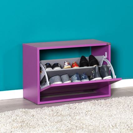 Schuhschrank 42x60 cm violett