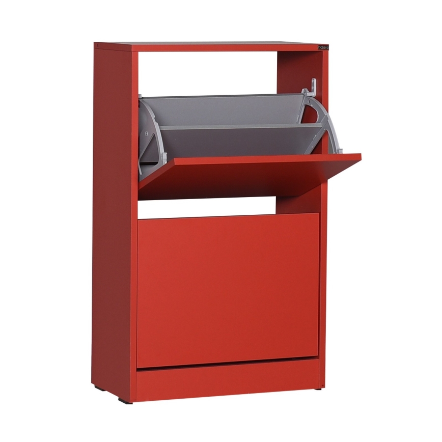 Schuhschrank 84x51 cm rot