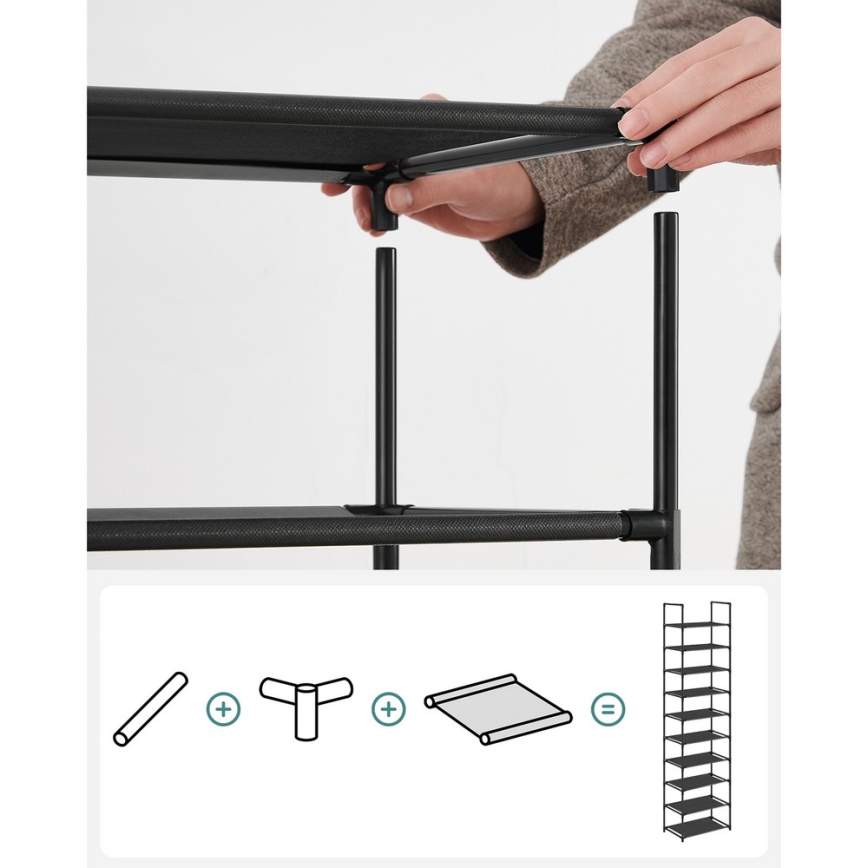 Schuhschrank ALVORO, schwarz