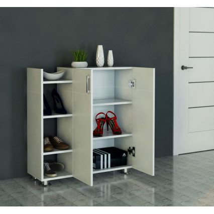 Schuhschrank ASUS 95x90 cm weiß