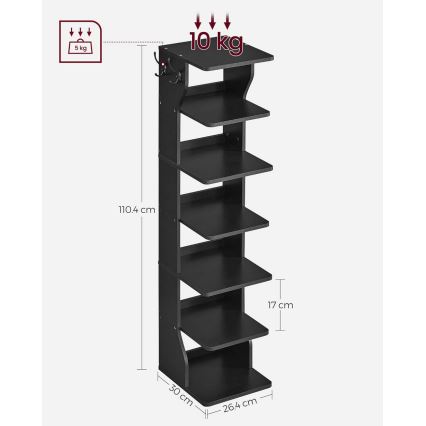 Schuhschrank BOTARO schwarz