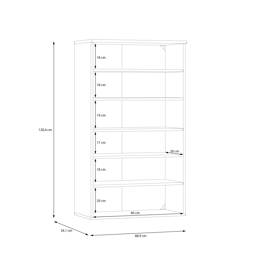 Schuhschrank ETON Artisan-Eiche