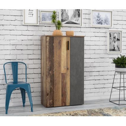 Schuhschrank ETON Braun/Anthrazit