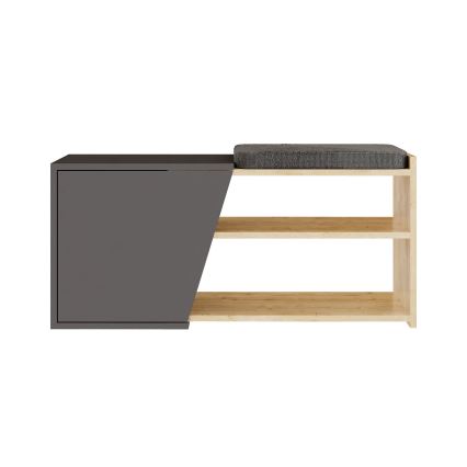 Schuhschrank FIONA 37x104 cm braun/anthrazit