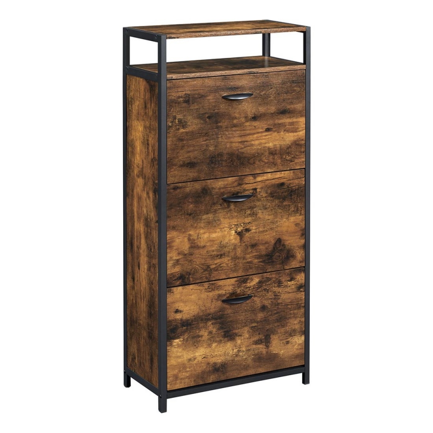 Schuhschrank FIRA braun/schwarz