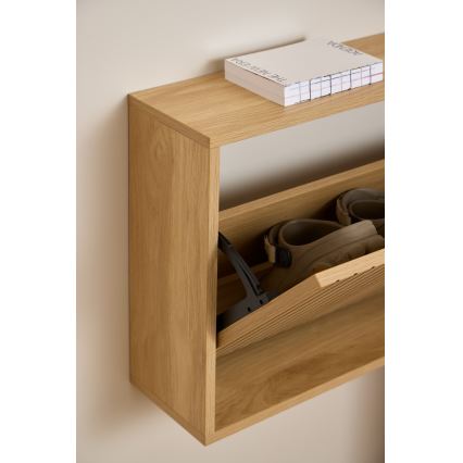 Schuhschrank OLIVIA 72x43x17 cm Eiche
