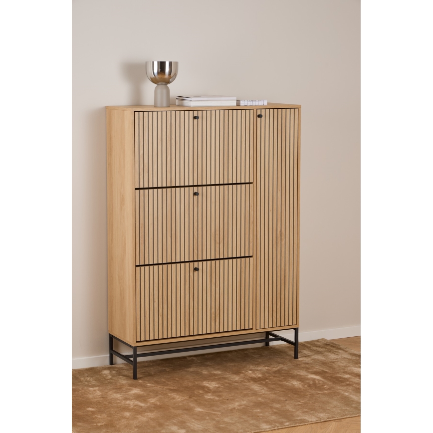 Schuhschrank OLIVIA 99x140x35 cm Eiche