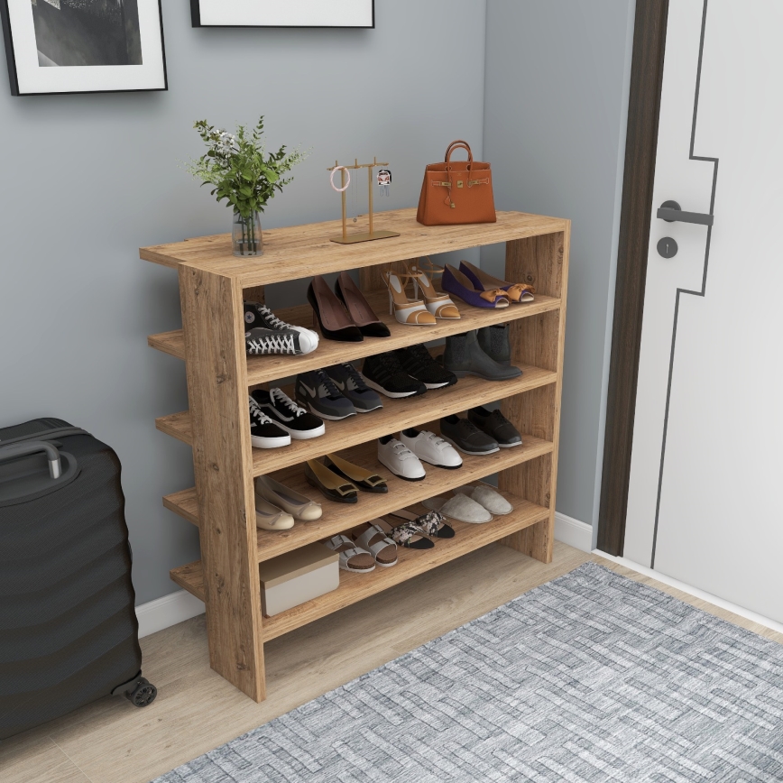 Schuhschrank SARGEL 72x75,6 cm Kiefer atlantic