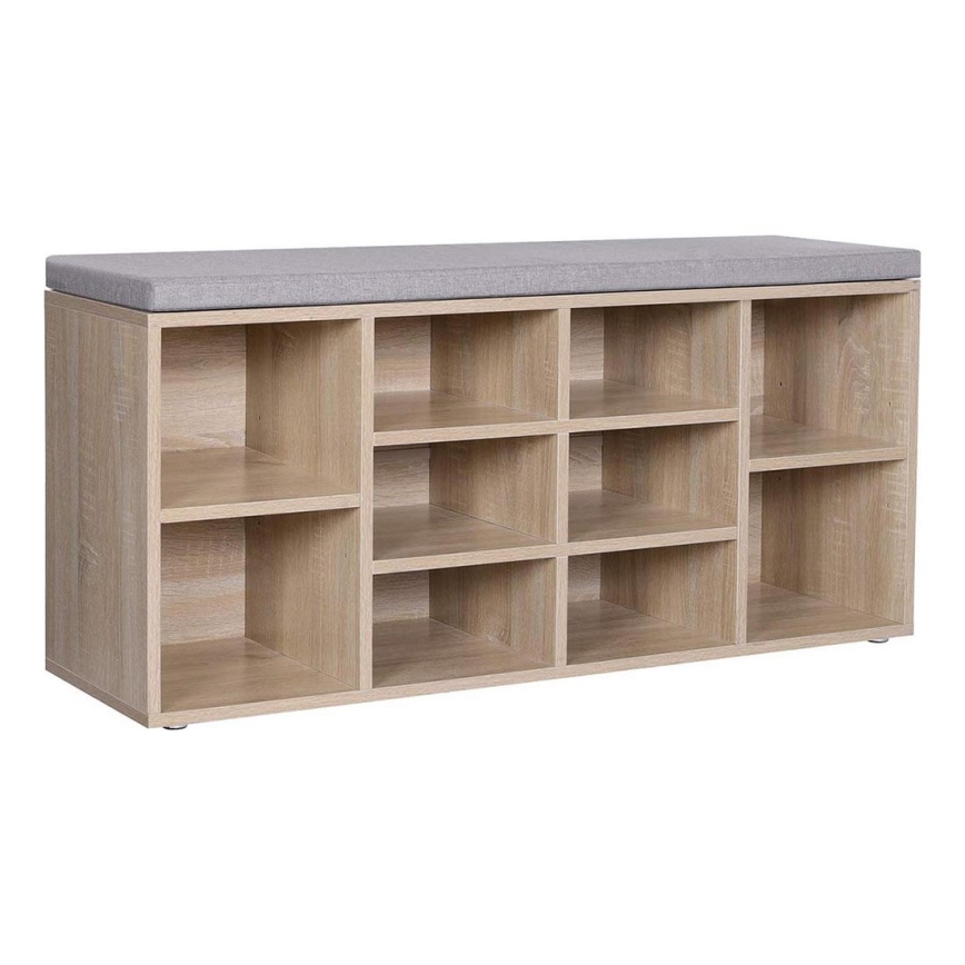 Schuhschrank VOREN braun/grau