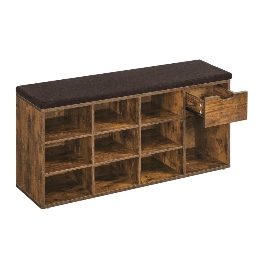 Schuhschrank VOREN Braun/Schwarz